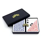 Copag 1546 Design 100% Plastic Playing Cards, Poker Size (Standard) Red/Blue (Jumbo Index, 1 Set)