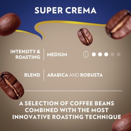 Lavazza Super Crema Whole Bean Coffee, Medium Espresso Roast, Arabica and Robusta Blend, 2.2 lb Bag, Package May Vary (Pack of 1) Lavazza Super Crema Whole Bean Coffee, Medium Espresso Roast, Arabica and Robusta Blend, 2.2 lb Bag, Package May Vary (Pack of 1)