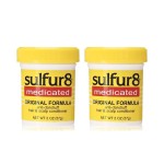 Sulfur 8 Medicated Original Formula Anti-Dandruff Hair and Scalp Conditioner, 2 Oz (Pack of 2)