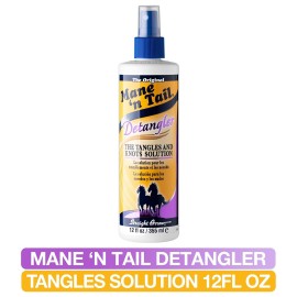 Mane \'n Tail Detangler 12 oz - pH Balanced Formula to Eliminate Tangles, Knots & Split Ends, Adds Shine and Improves Manageability Mane \'n Tail Detangler 12 oz - pH Balanced Formula to Eliminate Tangles, Knots & Split Ends, Adds Shine and Improves Manageability