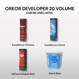 L\'OREAL TECHNIQUE Oreor 20 Volume Developer - Hair Color Developer, Creamy Formula For Uniform Results, Combine With Color of Your Choice, 16 Fl Oz L\'OREAL TECHNIQUE Oreor 20 Volume Developer - Hair Color Developer, Creamy Formula For Uniform Results, Combine With Color of Your Choice, 16 Fl Oz