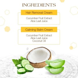 GiGi Hair Removal Cream, for the Face, and Calming Balm Set GiGi Hair Removal Cream, for the Face, and Calming Balm Set