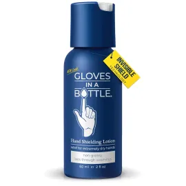 Gloves In A Bottle Hand Lotion for Nurses - Best Travel Hand Cream for Dry, Cracked Hands, Eczema & Psoriasis Relief - Silicone Glove Hand Lotion for Healthcare Workers - 2 oz