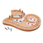 Mainstreet Classics Wooden 29 Cribbage Board Game Set