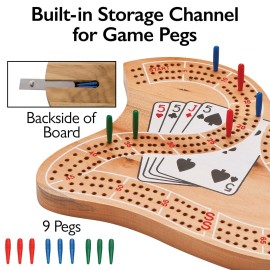 Mainstreet Classics Wooden 29 Cribbage Board Game Set Mainstreet Classics Wooden 29 Cribbage Board Game Set