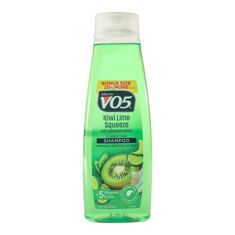 Alberto VO5 Kiwi Lime Squeeze Clarifying Shampoo - Moisturizing Shampoo with Clarifying Formula - 5 Vitamins and Oils - Fruity Kiwi Fragrance - 15 oz Alberto VO5 Kiwi Lime Squeeze Clarifying Shampoo - Moisturizing Shampoo with Clarifying Formula - 5 Vitamins and Oils - Fruity Kiwi Fragrance - 15 oz