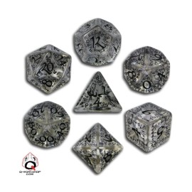 Q-Workshop Elvish Dice 7 Board Game, Transparent/Black Q-Workshop Elvish Dice 7 Board Game, Transparent/Black