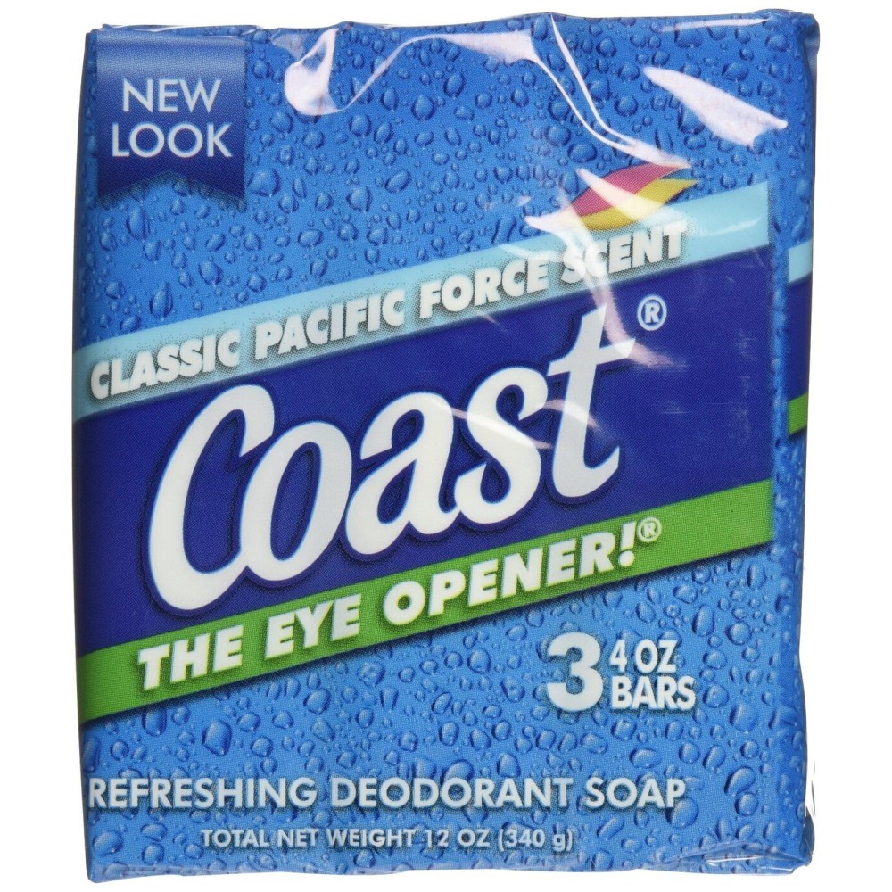 Coast Bath Bars Original Blue 3 Bar Soap, 12 oz Coast Bath Bars Original Blue 3 Bar Soap, 12 oz