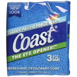 Coast Bath Bars Original Blue 3 Bar Soap, 12 oz Coast Bath Bars Original Blue 3 Bar Soap, 12 oz