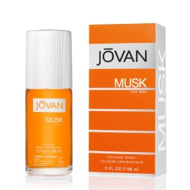 Jovan Musk for Men Eau de Cologne Spray 3 fl oz (Pack of 1), Notes of Carnation, Lavender, and Amber, Men\'s Fragrance, Long Lasting, Everyday Fragrance, Travel Size