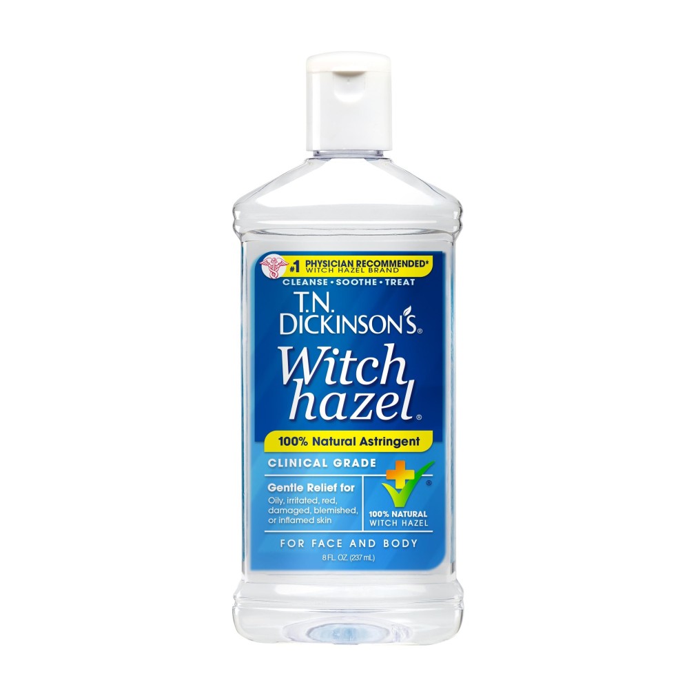 T.N. Dickinson\'s Witch Hazel 100% Natural Astringent for Face and Body, 8 fl oz T.N. Dickinson\'s Witch Hazel 100% Natural Astringent for Face and Body, 8 fl oz