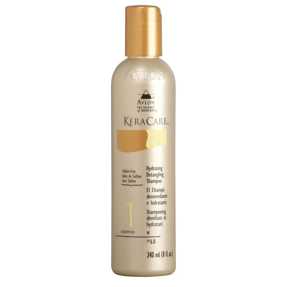 KeraCare Hydrating Detangling Shampoo 8 oz - Moisturize, Detangle and Soften Hair - Remove Excess Oil - Minimize Hair Breakage - Superior Detangling KeraCare Hydrating Detangling Shampoo 8 oz - Moisturize, Detangle and Soften Hair - Remove Excess Oil - Minimize Hair Breakage - Superior Detangling