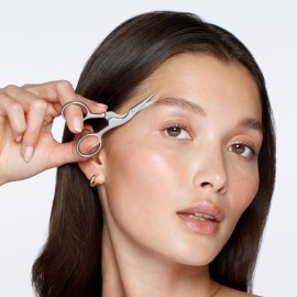 Tweezerman Brow Shaping Scissors and Brush - Stainless Steel Eyebrow Trimming Scissors for Women and Men Tweezerman Brow Shaping Scissors and Brush - Stainless Steel Eyebrow Trimming Scissors for Women and Men