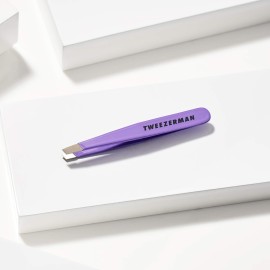 Tweezerman Mini Slant Travel Tweezers For Eyebrows, Travel Tweezers for Eyebrows, Facial Hair, Ingrown Hair (Blooming Lilac) Tweezerman Mini Slant Travel Tweezers For Eyebrows, Travel Tweezers for Eyebrows, Facial Hair, Ingrown Hair (Blooming Lilac)