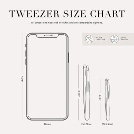 Tweezerman Mini Slant Travel Tweezers For Eyebrows, Travel Tweezers for Eyebrows, Facial Hair, Ingrown Hair (Blooming Lilac) Tweezerman Mini Slant Travel Tweezers For Eyebrows, Travel Tweezers for Eyebrows, Facial Hair, Ingrown Hair (Blooming Lilac)