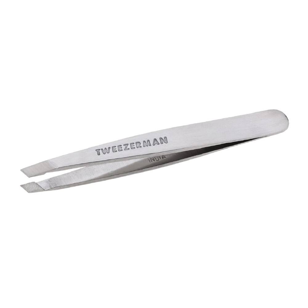 Tweezerman Mini Slant Tweezer - Tweezers for Eyebrows, Travel Tweezers for Eyebrows, Facial Hair, Ingrown Hair (Classic Stainless) Tweezerman Mini Slant Tweezer - Tweezers for Eyebrows, Travel Tweezers for Eyebrows, Facial Hair, Ingrown Hair (Classic Stainless)