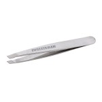 Tweezerman Mini Slant Tweezer - Tweezers for Eyebrows, Travel Tweezers for Eyebrows, Facial Hair, Ingrown Hair (Classic Stainless)