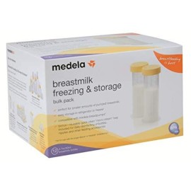 Medela Breast Milk Storage Bottles, 2.7 Ounce Containers, Leak Proof Lids, Breastmilk Freezer or Refrigerator Storage, Made Without BPA , 12 Count (Pack of 1 )