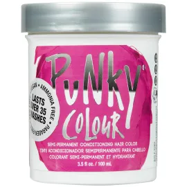 Punky Flamingo Pink Semi Permanent Hair Color, Conditioning Vegan Hair Dye, Non-Damaging Formula, PPD & Paraben-Free, Long-Lasting Vibrant Pink Hair Color, Up to 40 Washes, Hair Care, 3.5 oz