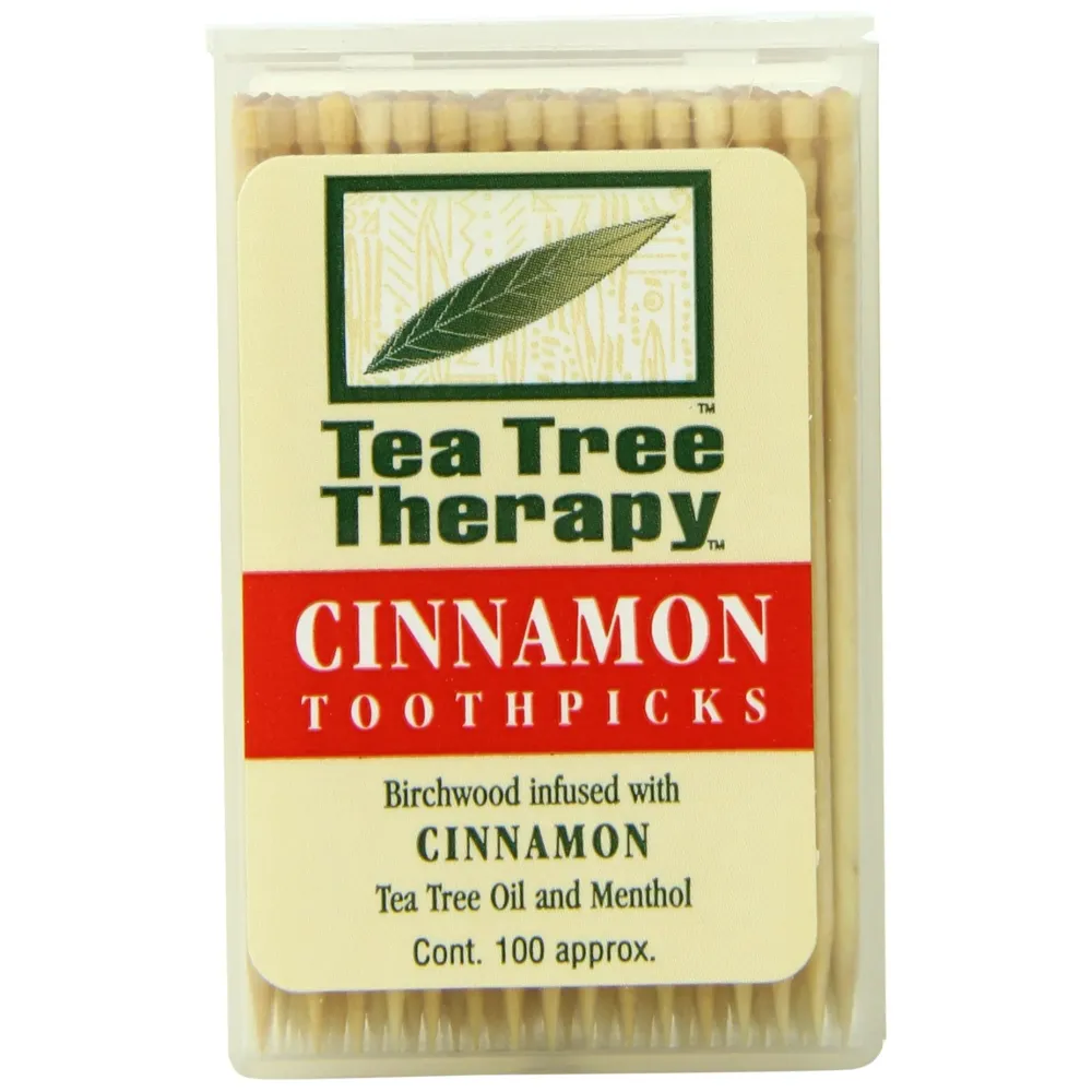Tea Tree Therapy Toothpicks, Cinnamon, 100 Count Tea Tree Therapy Toothpicks, Cinnamon, 100 Count
