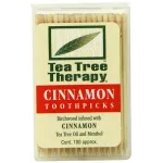 Tea Tree Therapy Toothpicks, Cinnamon, 100 Count