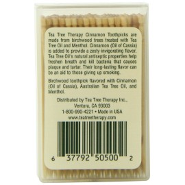 Tea Tree Therapy Toothpicks, Cinnamon, 100 Count Tea Tree Therapy Toothpicks, Cinnamon, 100 Count