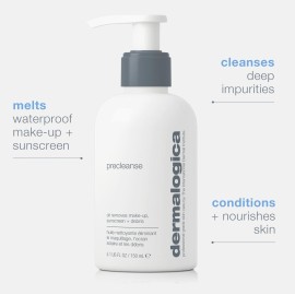 Dermalogica Precleanse Oil Cleanser, Makeup Remover for Face - Cleanse Pore and Melts Makeup, Oils, Sunscreen and Environmental Pollutants, 5.1 fl oz Dermalogica Precleanse Oil Cleanser, Makeup Remover for Face - Cleanse Pore and Melts Makeup, Oils, Sunscreen and Environmental Pollutants, 5.1 fl oz