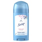 Secret Antiperspirant and Deodorant for Women, 24hr Sweat & Odor Protection, PH Balanced Protection, Gentle on Skin, Wide Solid, Powder Fresh Scent, 2.7 oz