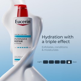 Eucerin Intensive Repair Body Lotion for Dry Skin with Alpha Hydroxy, Body Moisturizer for Very Dry Skin, Moisturizes, Exfoliates and Conditions, Paraben Free and Fragrance Free, 16.9 Fl Oz Bottle Eucerin Intensive Repair Body Lotion for Dry Skin with Alpha Hydroxy, Body Moisturizer for Very Dry Skin, Moisturizes, Exfoliates and Conditions, Paraben Free and Fragrance Free, 16.9 Fl Oz Bottle