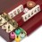 Yellow Mountain Imports American Mahjong Set - The Classic with 166 Tiles, Vintage Rosewood Veneer Case & Mahjong Accessories
