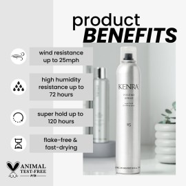 Kenra Volume Spray 25 50% | Super Hold Finishing & Styling Hairspray | Flake-free & Fast-drying | Wind & Humidity Resistance | All Hair Types | 10 oz Kenra Volume Spray 25 50% | Super Hold Finishing & Styling Hairspray | Flake-free & Fast-drying | Wind & Humidity Resistance | All Hair Types | 10 oz