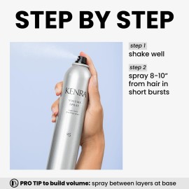 Kenra Volume Spray 25 50% | Super Hold Finishing & Styling Hairspray | Flake-free & Fast-drying | Wind & Humidity Resistance | All Hair Types | 10 oz Kenra Volume Spray 25 50% | Super Hold Finishing & Styling Hairspray | Flake-free & Fast-drying | Wind & Humidity Resistance | All Hair Types | 10 oz