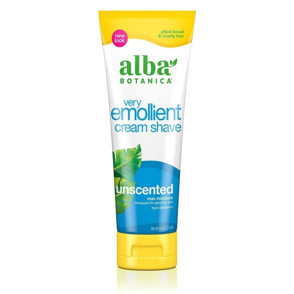 Alba Botanica Very Emollient Cream Shave, Unscented, 8 Oz Alba Botanica Very Emollient Cream Shave, Unscented, 8 Oz