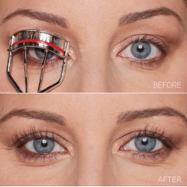 Kevyn Aucoin The Eyelash Curler: Easy use. Long-lasting curl of lashes effect. Wide opening. Stainless steel with two red lash cushions. Pro makeup artist tool for before & after mascara application Kevyn Aucoin The Eyelash Curler: Easy use. Long-lasting curl of lashes effect. Wide opening. Stainless steel with two red lash cushions. Pro makeup artist tool for before & after mascara application