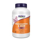 NOW Foods Supplements, Glucosamine & MSM plus Chondroitin Sulfate, Joint Health*, 180 Veg Capsules