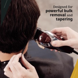 Wahl Professional 5 Star Series Magic Clip Corded Clipper Precision Fade Zero Overlap Adjustable Blades V9000 Motor Chrome