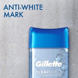 Gillette Antiperspirant and Deodorant for Men, 72hr Sweat & Odor Protection, Long Lasting Freshness, Anti-White Mark Technology, Clear Gel, Cool Wave Scent, 3.8 oz Gillette Antiperspirant and Deodorant for Men, 72hr Sweat & Odor Protection, Long Lasting Freshness, Anti-White Mark Technology, Clear Gel, Cool Wave Scent, 3.8 oz