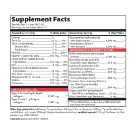 Vibrant Health, Joint Vibrance, Comprehensive Joint and Cartilage Support, Orange Pineapple, 21 Servings