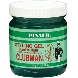 Clubman Pinaud Hard to Hold Styling Gel, Firm Hold with Incredible Shine, 16 oz