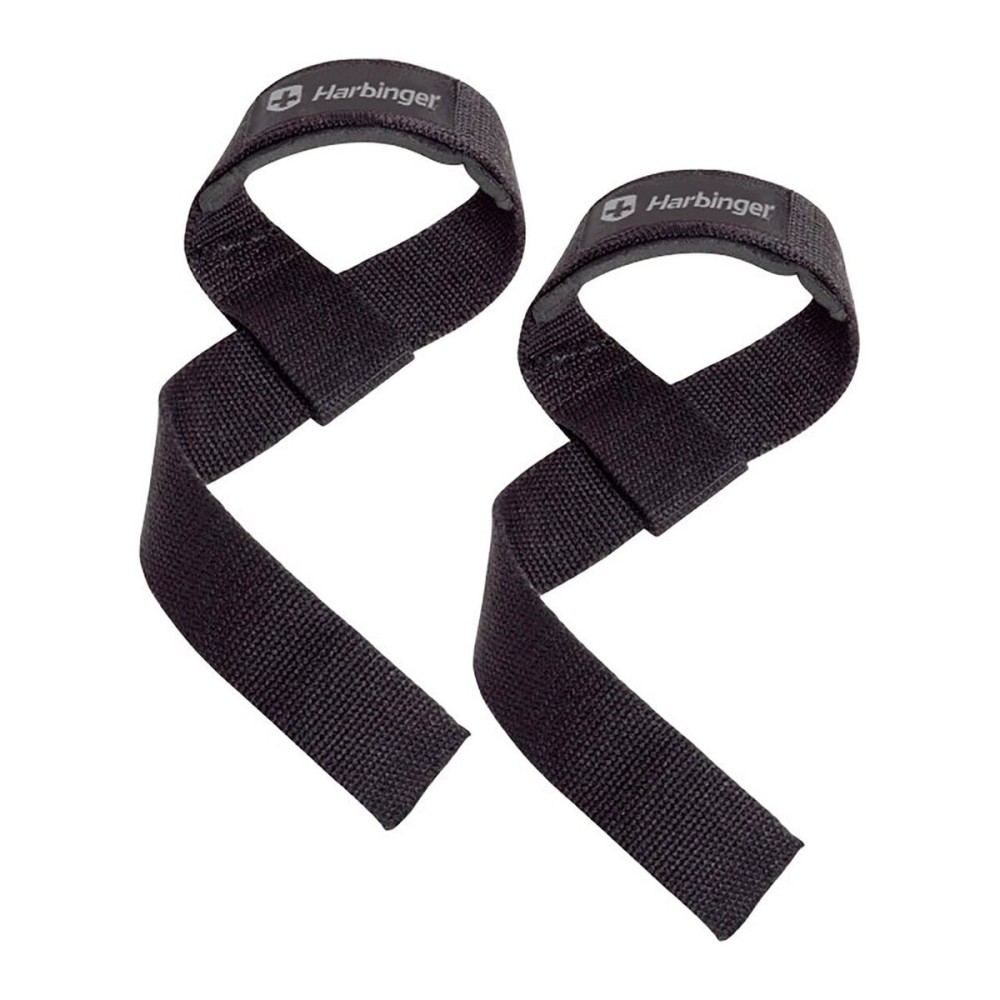 Harbinger Padded Cotton Lift Straps, Black - Soft, Supportive Neotek Wrist Pads - 21.5 Length, 1.5 Width - Reinforced Edges & Heavy-duty Stitching - Cushions Wrists for Lifting Support Harbinger Padded Cotton Lift Straps, Black - Soft, Supportive Neotek Wrist Pads - 21.5 Length, 1.5 Width - Reinforced Edges & Heavy-duty Stitching - Cushions Wrists for Lifting Support