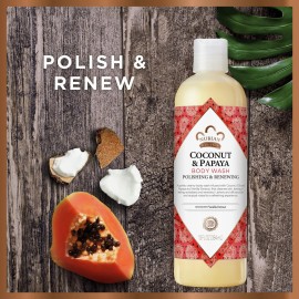 Nubian Heritage Coconut Papaya Body Wash Cleanser for Dry, Dull Skin Polish + Renew Hydrating Body Wash 13 oz Nubian Heritage Coconut Papaya Body Wash Cleanser for Dry, Dull Skin Polish + Renew Hydrating Body Wash 13 oz