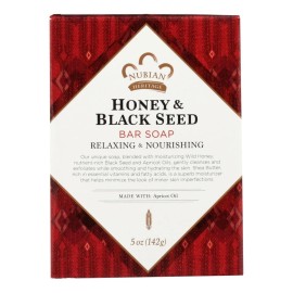 Nubian Heritage Soap Bar, Honey and Black Seed, 5 Ounce Nubian Heritage Soap Bar, Honey and Black Seed, 5 Ounce