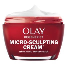 Olay Face Moisturizer, Regenerist Micro-Sculpting Facial Cream for Women - Instant Hydration, Anti-Aging, Anti-Wrinkle, Firming Skin Care - Hyaluronic Acid, Niacinamide, Amino Peptides, 1.7 Oz