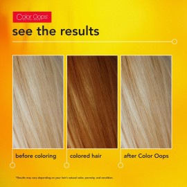 Color Oops Extra Conditioning Hair Color Remover, 1 Application, Hair Dye Remover Processes in 20 Minutes, Safely Removes Permanent & Semi-Permanent Dye, Ammonia & Bleach Free Color Oops Extra Conditioning Hair Color Remover, 1 Application, Hair Dye Remover Processes in 20 Minutes, Safely Removes Permanent & Semi-Permanent Dye, Ammonia & Bleach Free