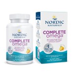 Nordic Naturals Complete Omega, Lemon Flavor - 60 Soft Gels - 565 mg Omega-3 - EPA & DHA with Added GLA - Healthy Skin, Cognition, Positive Mood - Non-GMO - 30 Servings