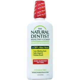 The Natural Dentist Healthy Gums Mouth Wash, Peppermint Twist Flavor, 16.9 Ounce Bottle