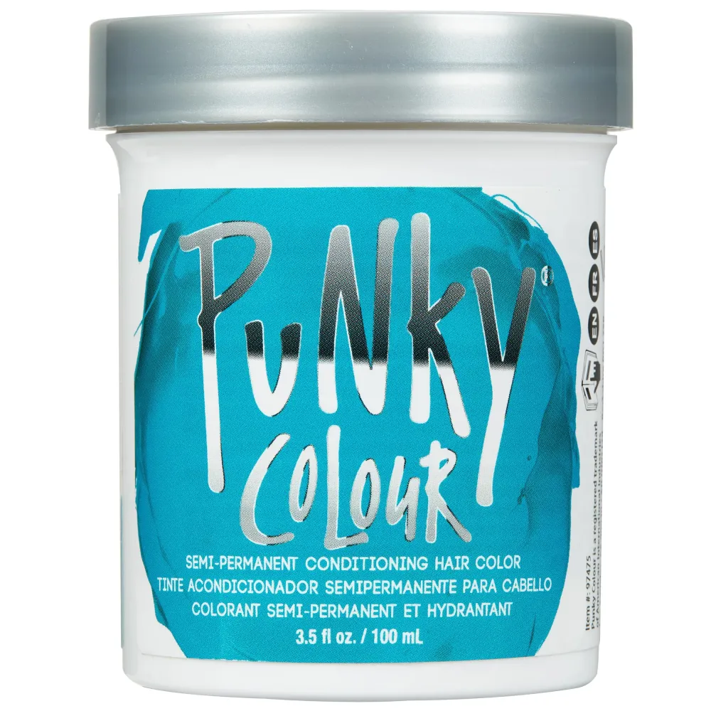 Punky Semi Permanent Conditioning Hair Color, Vegan, PPD and Paraben Free, may last for 5-40 washes, 3.5oz, Turquoise Punky Semi Permanent Conditioning Hair Color, Vegan, PPD and Paraben Free, may last for 5-40 washes, 3.5oz, Turquoise