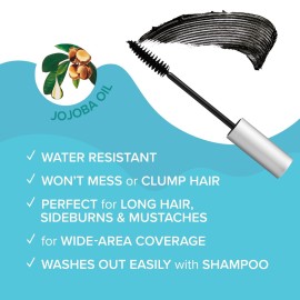 RED by KISS Quick Cover Root Touch Up Rescue (Medium Brown), Mascara Natural Water-Resistant Temporary Gray Concealer Cover Up Brush for Hair Mustache & Beard, Formulated with Jojoba Oil RED by KISS Quick Cover Root Touch Up Rescue (Medium Brown), Mascara Natural Water-Resistant Temporary Gray Concealer Cover Up Brush for Hair Mustache & Beard, Formulated with Jojoba Oil