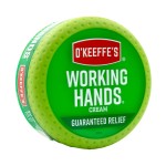 O\'Keeffe\'s Working Hands Hand Cream for Extremely Dry, Cracked Hands, 3.4 Ounce Jar, (Pack 1)