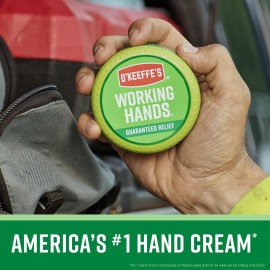 O\'Keeffe\'s Working Hands Hand Cream for Extremely Dry, Cracked Hands, 3.4 Ounce Jar, (Pack 1) O\'Keeffe\'s Working Hands Hand Cream for Extremely Dry, Cracked Hands, 3.4 Ounce Jar, (Pack 1)